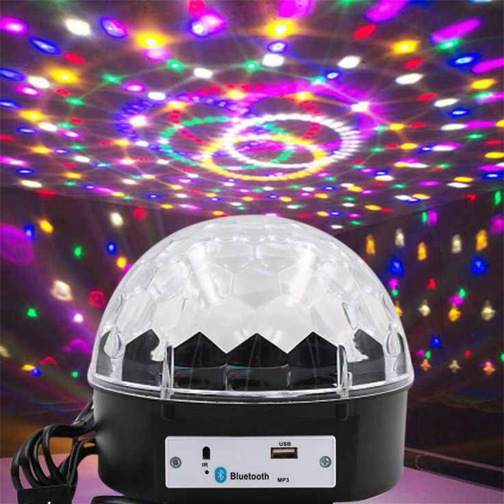 اسپیکر بلوتوثی دیسکو نیم کره آریانا | رقص نور RGB با ریموت و پخش موسیقی