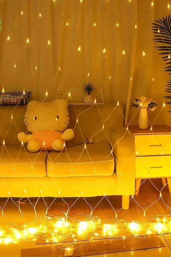 ریسه توری ۳×۳ متری LED | ریسه توری دکوراتیو مناسب باغ، حیاط، تالار و مراسم