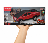 اسپیکر طرح سایبرتراک تسلا مدل WS-580 رنگ آلبالویی | نمایشگر LED RGB و نورپردازی RGB